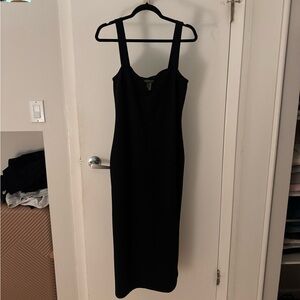 H&M Black Midi Dress